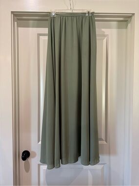 Space 46 Boutique Olive Maxi Skirt